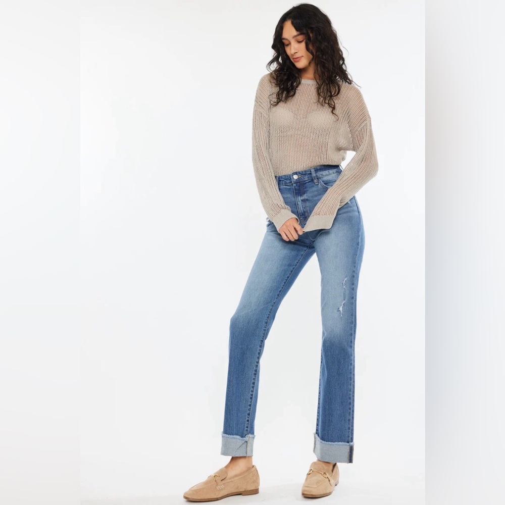 KanCan Trini Essentials High Rise Straight Jeans Size 7/27 NWT - Picture 6 of 12
